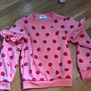Lola + The Boys strawberry sweatshirt